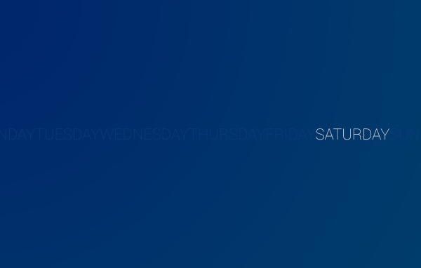 День недели суббота