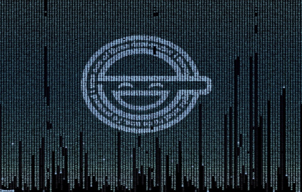 Цифровой фон, аниме Призрак в доспехах