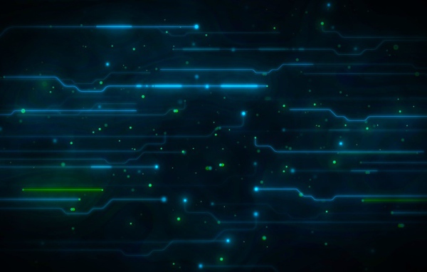 Цифровой фон из неоновых полос