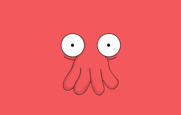 Доктор Зойдберг, розовый фон