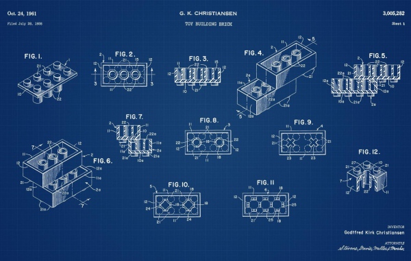 Чертеж фигурок ЛЕГО