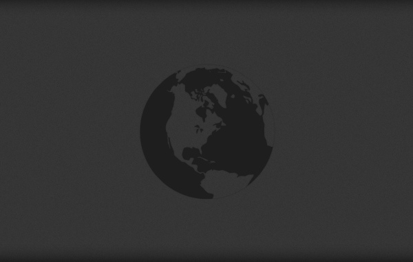 Gray silhouette of the Earth