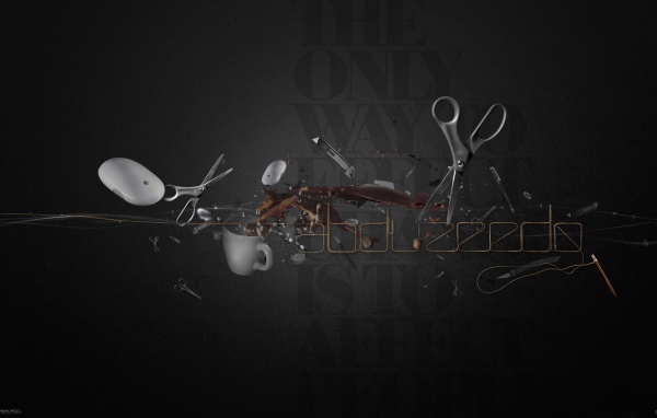 Бытовые инструменты, серый фон