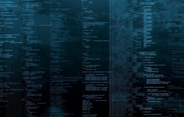 Строки компьютерного кода, фон