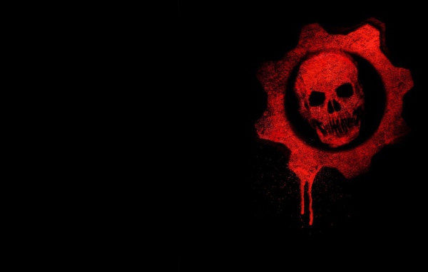 Логотип игры Gears of War, фон