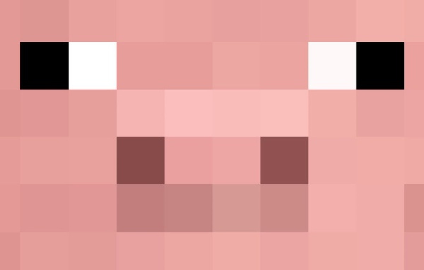 Розовый фон Minecraft
