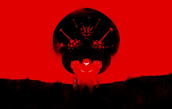 Красный фон, игра Metroid