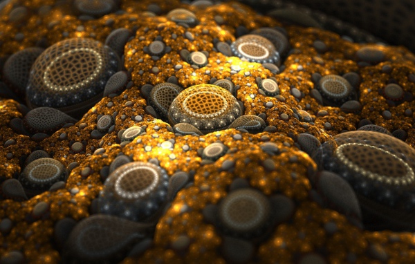 Вещество под микроскопом