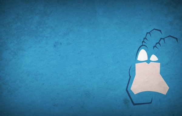 Тик-герой, голубой фон