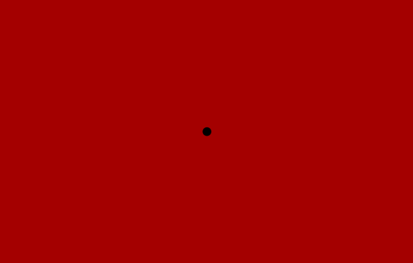Черная точка на красном фоне