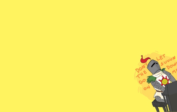 Игра Dark Souls, желтый фон