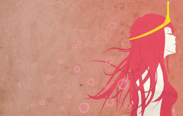 Девушка в короне, розовый фон