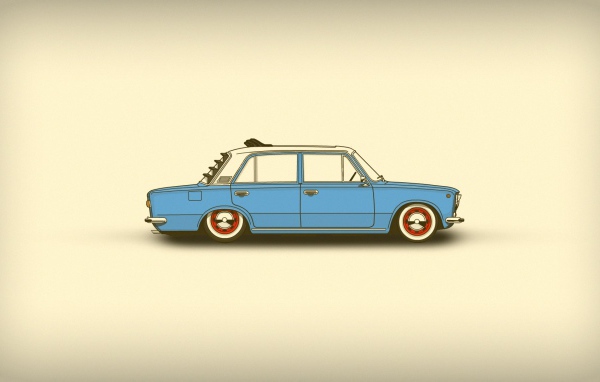 Заниженный ВАЗ, фон