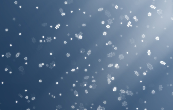 Снежинки на сером фоне