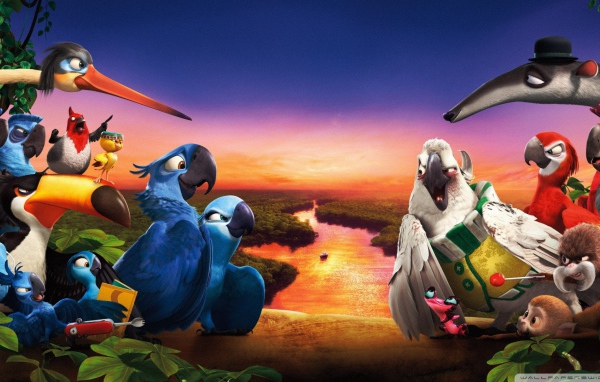 Птицы из мультфильма