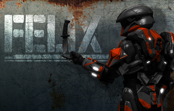 Черный персонаж мультфильма Red vs. Blue