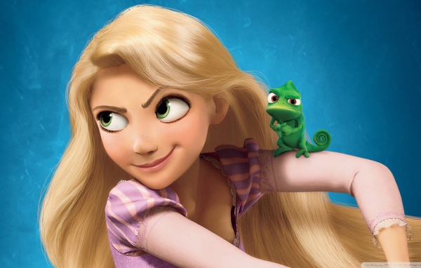 Блондинка принцесса из мультфильма Диснея