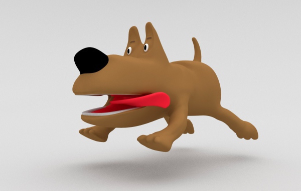 Коричневая собака из мультика