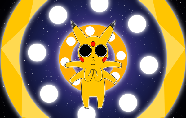 Милый шестирукий покемон