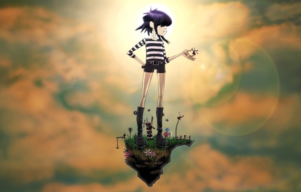 Девушка из мультфильма Gorillaz
