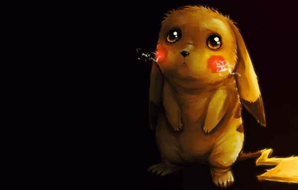 Грустный покемон Пикачу