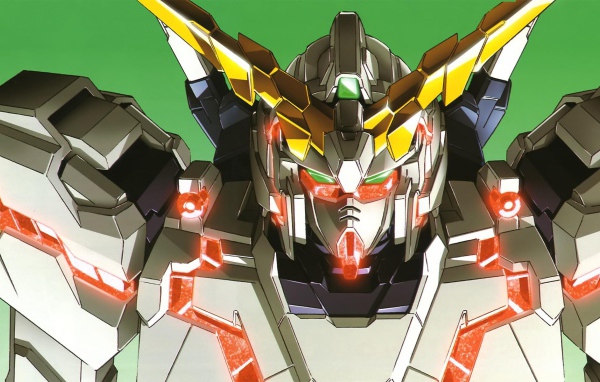 Робот из мультфильма Mobile Suit Gundam Unicorn