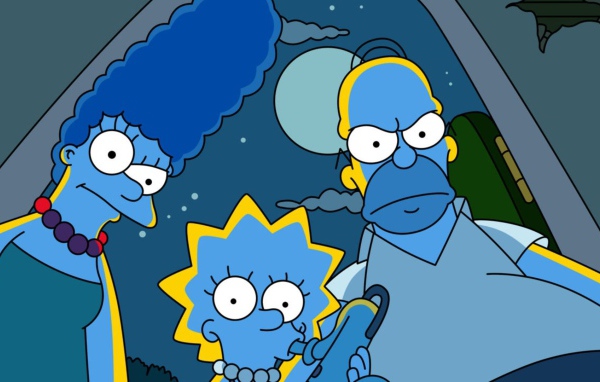 Симпсоны синего цвета