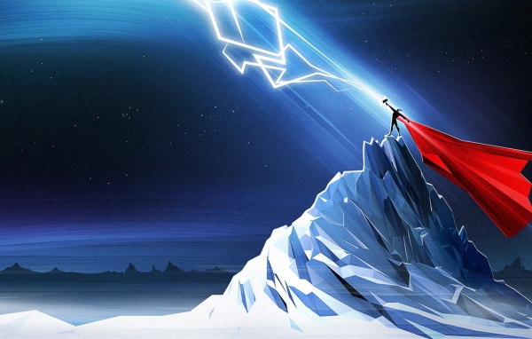 Тор ловит молнию, мультфильм