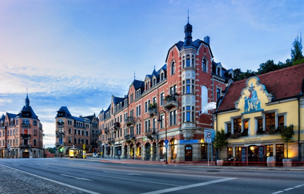 Площадь в Дрездене, Германия