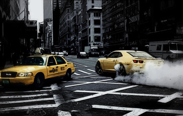 Арт, такси в Нью-Йорке