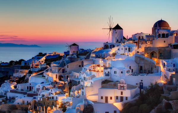 Ойя. Остров Санторини, Греция