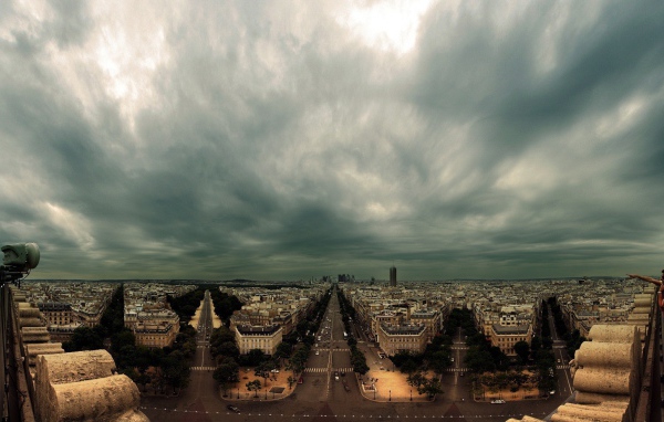 Панорама улиц в Париже