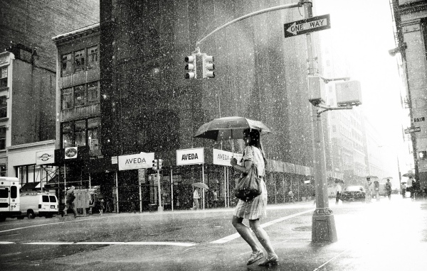 Дождь на 5-й Авеню. Нью-Йорк