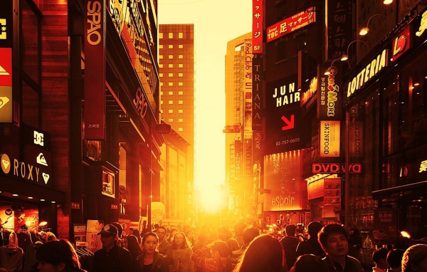 Лучи заката в Сеуле