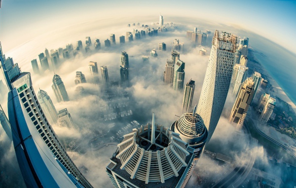 Крыши туманного Дубая