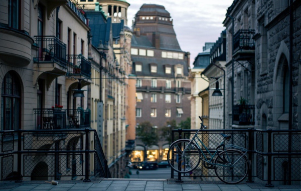 Улица в городе Стокгольм, Швеция