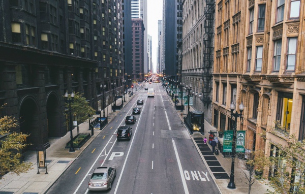 Улица в городе Чикаго