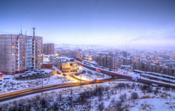 Улица в городе Мурманск