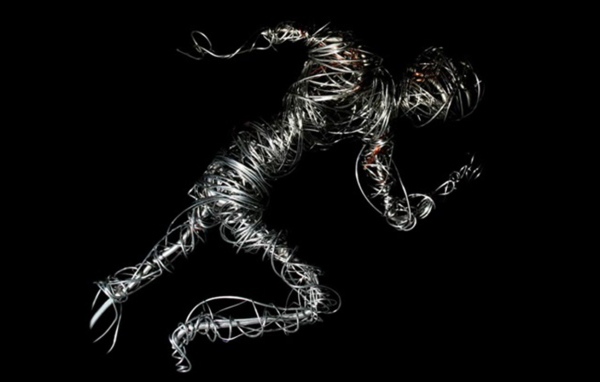 Фигура человека из проводов