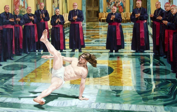 Иисус танцует брейк