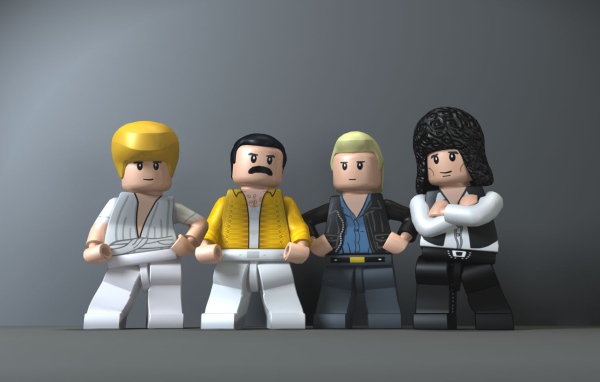 Фигурки ЛЕГО в роли рок группы