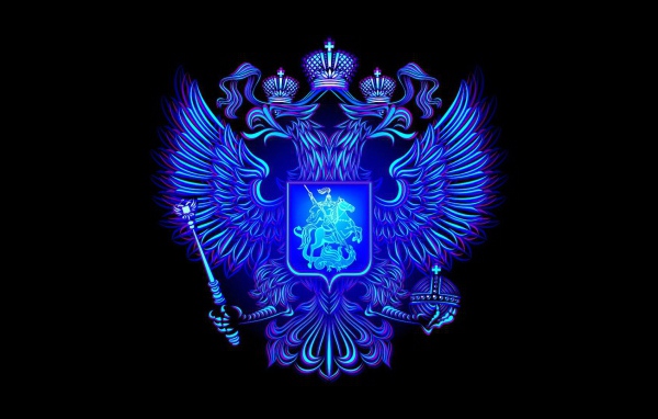 Неоновый герб России