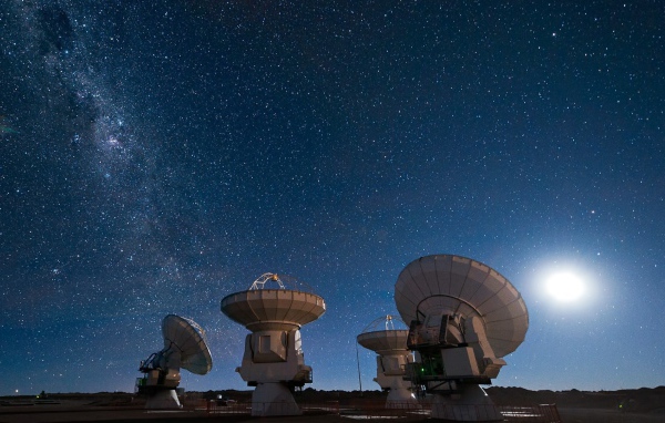 Радиотелескопы изучают небо