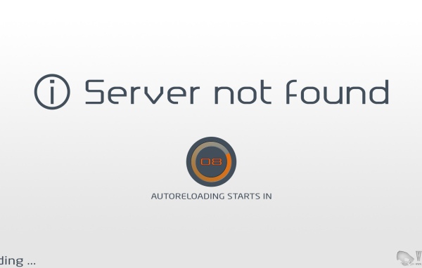 Перезагрузка после ошибки поиска сервера