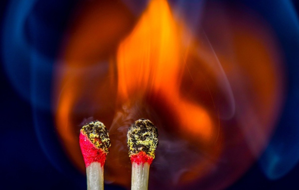 Так сгорают спички