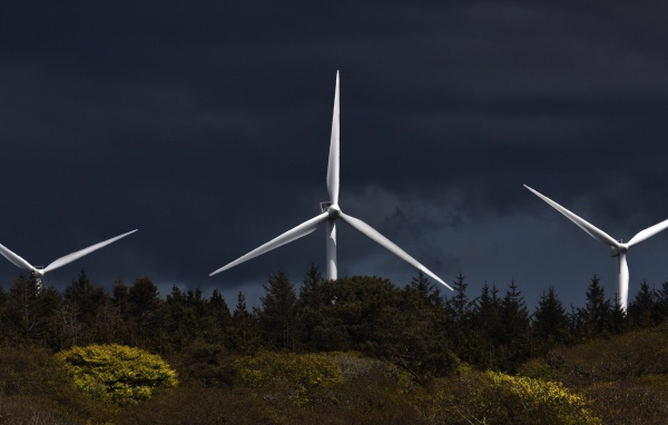 Лопасти ветряной электростанции