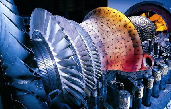 Газовая турбина электростанции