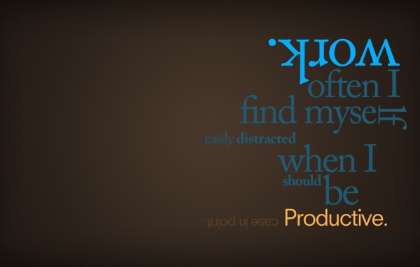 Работать нужно продуктивно