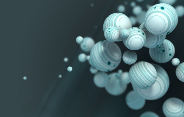 Белые полосатые шары