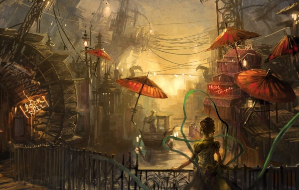 Старый городок в Китае